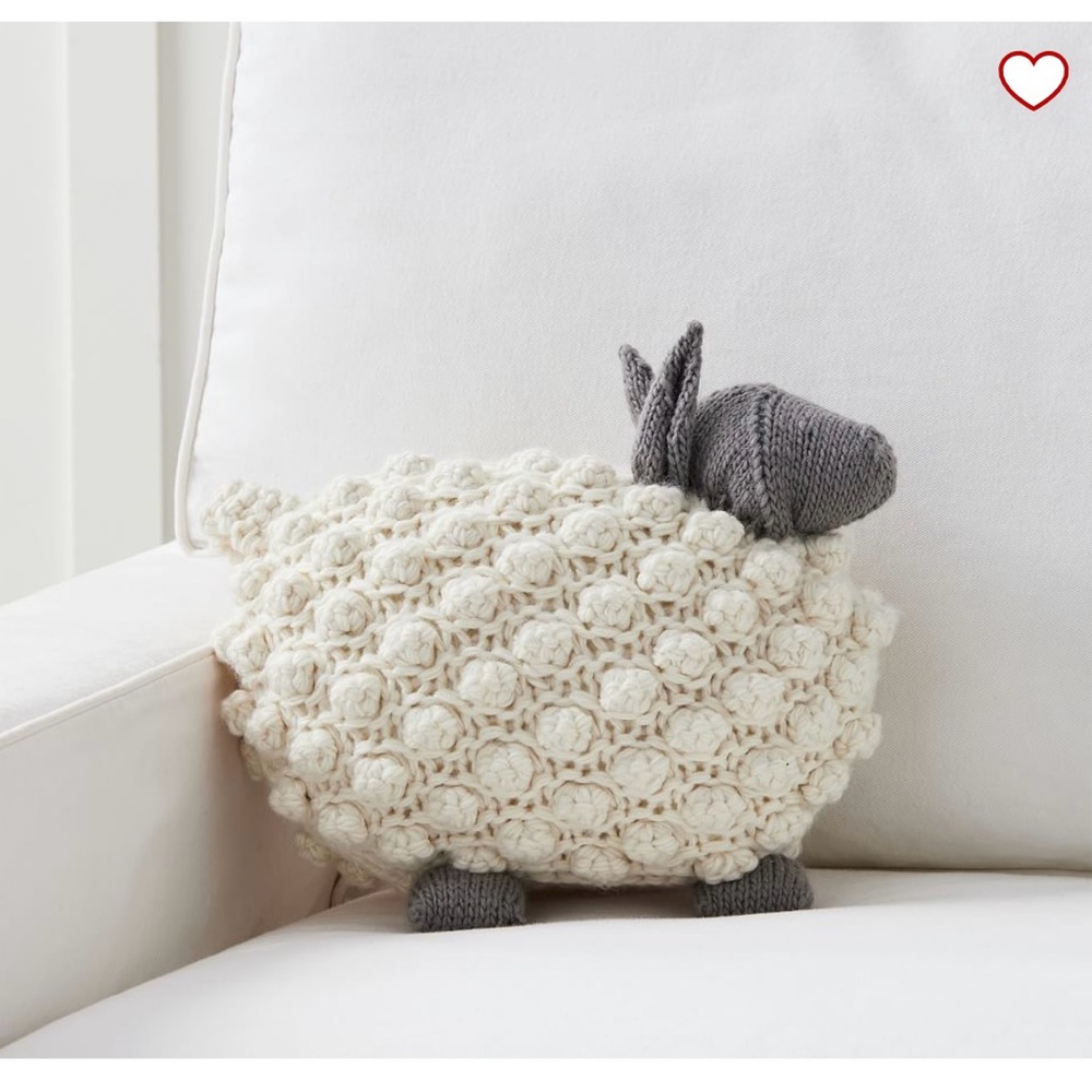 NWT Posy Sheep Shaped Pillow